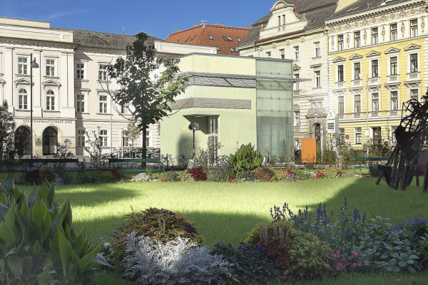 urban setting with view of Regional Courts of Justice, © schimek ZT gmbh, Photographer: Richter