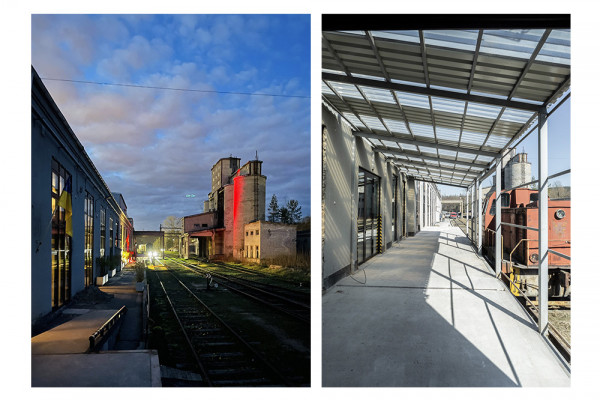 Concrete Factory conversion - Entrance and Facade view, © Lukas Jusas, Photographer: Lukas Jusas