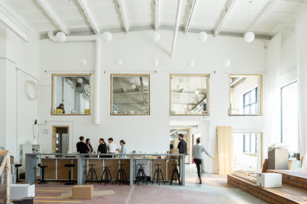 Concrete Factory conversion - Office interior, © Lukas Jusas, Photographer: Lukas Jusas