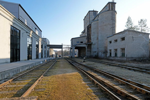 Concrete Factory conversion - Existing railways are to be turned to green park, © Lukas Jusas, Photographer: Lukas Jusas