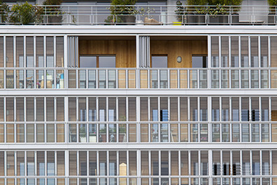 LIPSKY_F.06_PARIS_BOULOGNE_Facade and loggia.jpg, © ©lipsky+rollet architectes, Photographer: Paul Raftery