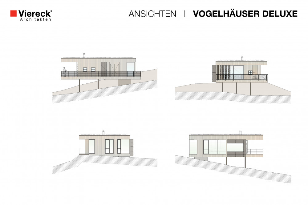 Vogelhäuser Deluxe Ansichten, © Viereck Architekten ZT-GmbH, Photographer: Viereck Architekten ZT-GmbH