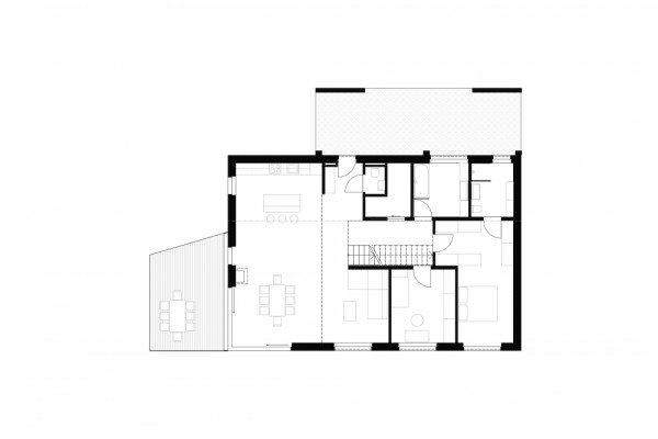 House I&J Floorplan, © cy architecture, Photographer: cy architecture