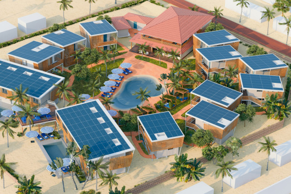 Landmark Beach Resort_Bird View Rendering, © Studio Elementals, Photographer: Aaxy Studio