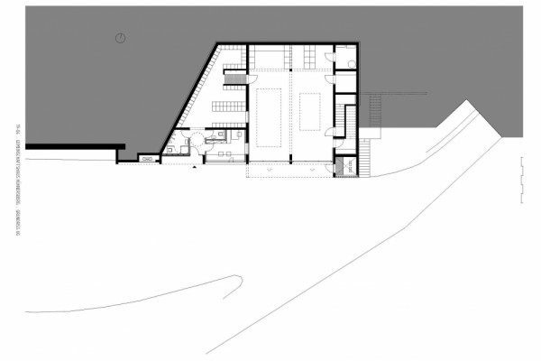 19-04_Gemeinschaftshaus Hühnersberg_04_UG_1-200_02.jpg, © Hohengasser Wirnsberger Architekten, Photographer: Hohengasser Wirnsberger Architekten