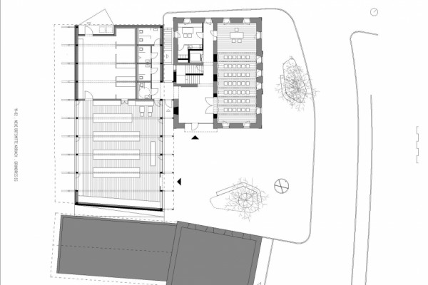 KÄ_Neue Ortsmitte Arriach_Plan 03_EG_1-200.jpg, © Hohengasser Wirnsberger Architekten, Photographer: Hohengasser Wirnsberger Architekten