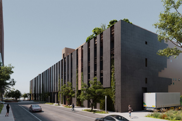 Logistic Headquarter- Side Facade_Rendering, © Studio Elementals, Photographer: Aaxy Studio