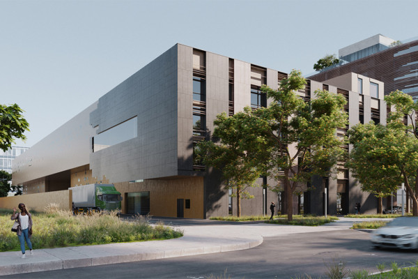 Logistic Headquarter- Side Facade_Rendering, © Studio Elementals, Photographer: Aaxy Studio