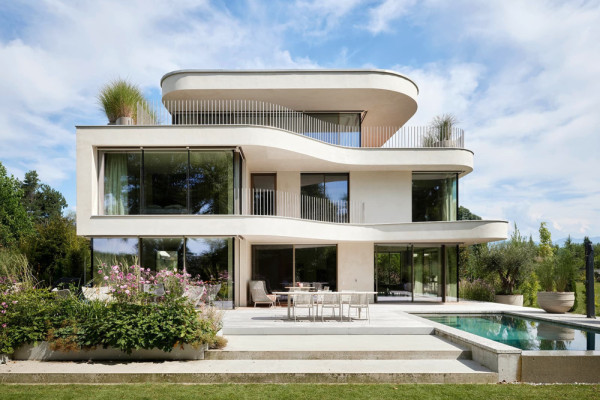 Gahleitner Architekten_ Villa_Bodensee_Modern_Architektur_Organisch_frontal.jpg, Picturerights © Wimmer Gahleitner | Picture © Roland Wimmer