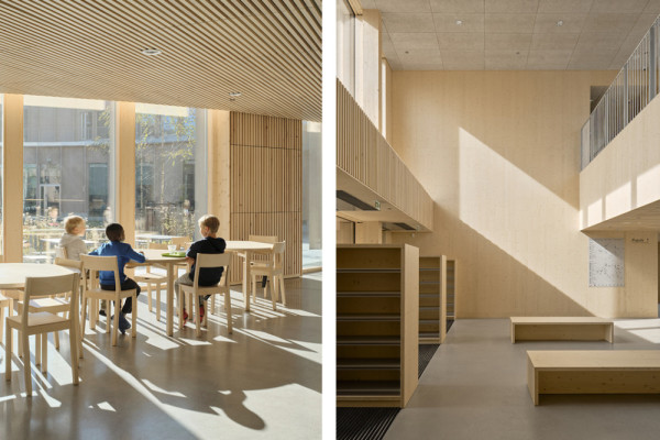 Maatulli School and Kindergarten - Dining area and entrance hall, Picturerights © Fors Arkitekter | Picture © Tuomas Uusheimo