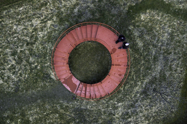 Scenery Pavilion - Aerial view, Picturerights © Fors Arkitekter | Picture © Jakub Wlodarcyk Scenery Pavilion - Aerial view, Picturerights © Fors Arkitekter | Picture © Jakub Wlodarcyk