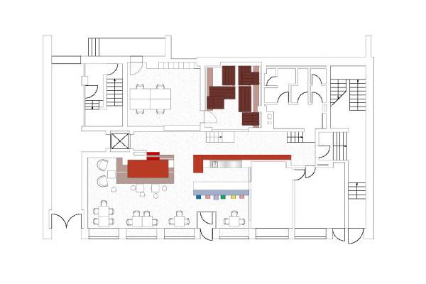 Floor plan / Rainbow Café, Picturerights © INPULS