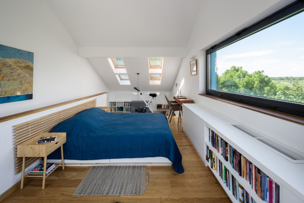 Interior - bedroom in the loft, Picturerights © MZ Studio Architecture | Picture © Milos Martinovic Interior - bedroom in the loft, Picturerights © MZ Studio Architecture | Picture © Milos Martinovic