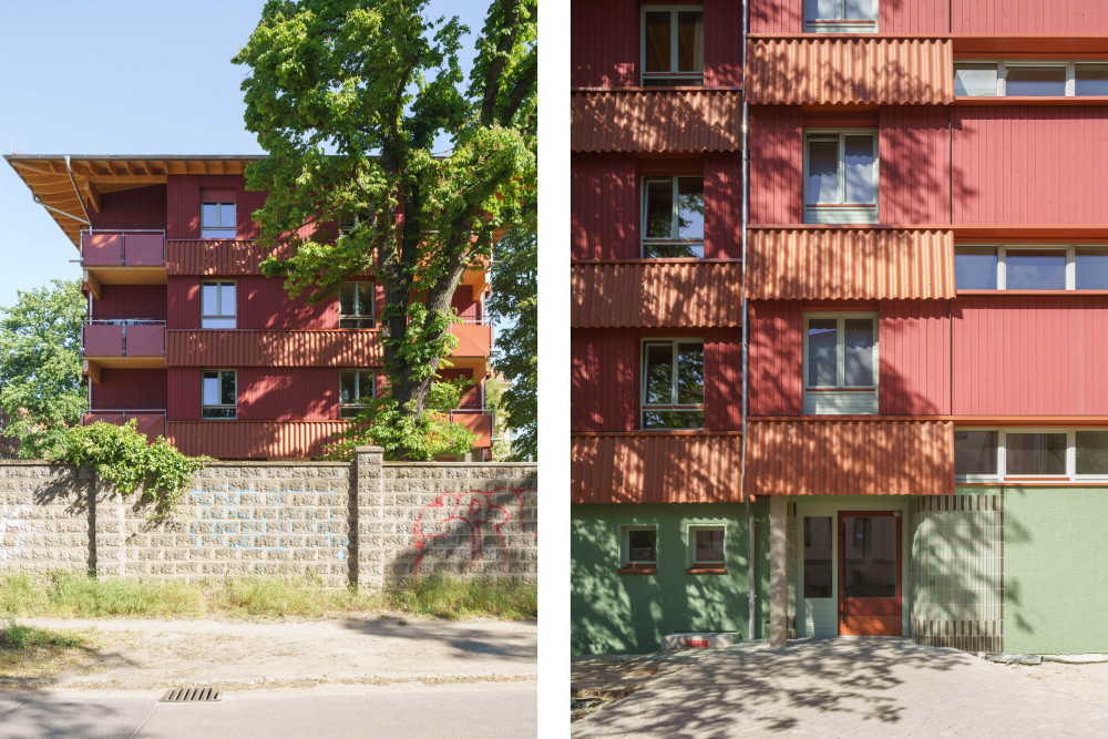 Exterior view from street and main entrance, Picturerights © Sebastian Schels