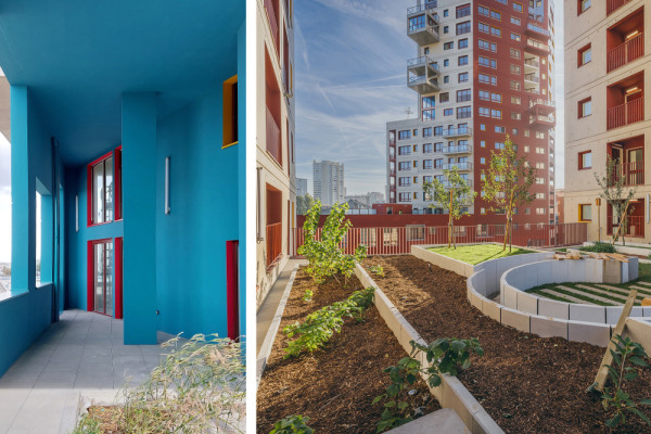 START offers twelve distinct common terraces distributed across several levels. The common spaces and their turquoise terraces, are located on the 7th floor., Picturerights © STAR, Vladimir Partalo START offers twelve distinct common terraces distributed across several levels. The common spaces and their turquoise terraces, are located on the 7th floor., Picturerights © STAR, Vladimir Partalo