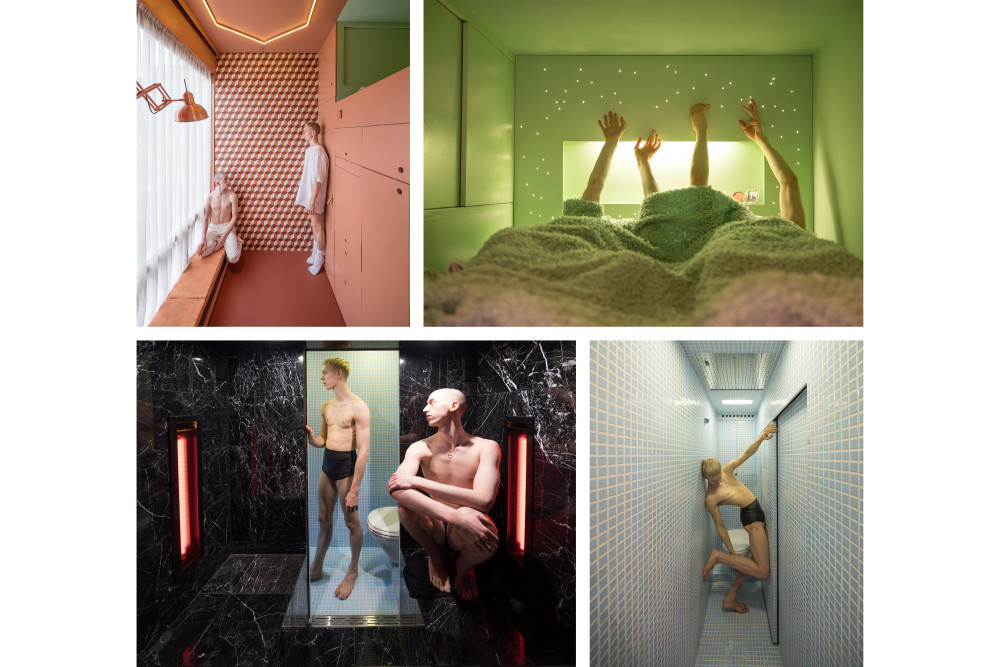 The Cabanon is organized into four spaces, extravagantly different in materials and heights, Picturerights © Ossip van Duivenbode