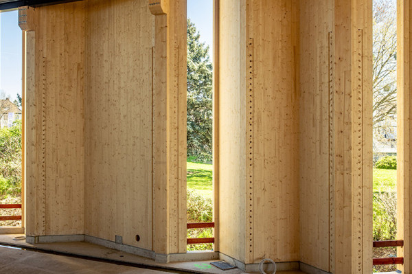 Interior of the folded facade, Picturerights © Schüßler Plan Ingenieurgesellschaft | Picture © Theodor Barth Interior of the folded facade, Picturerights © Schüßler Plan Ingenieurgesellschaft | Picture © Theodor Barth