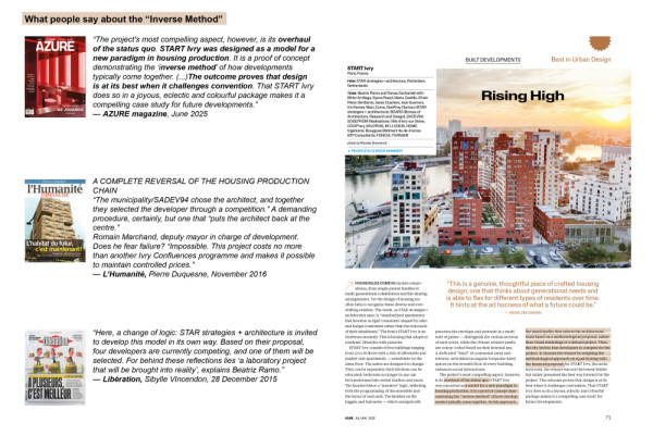 What people say about The Inverse Method., Picturerights © STAR strategies + architecture | Picture © -