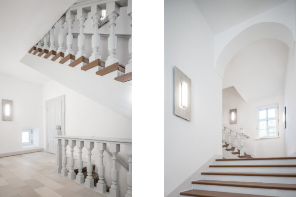 Stairwell with the redesigned baluster railing, Picturerights © Rainer Taepper Stairwell with the redesigned baluster railing, Picturerights © Rainer Taepper
