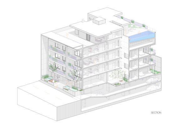Section, Picturerights © MATELIER I Michelle Herrera Architecture Atelier