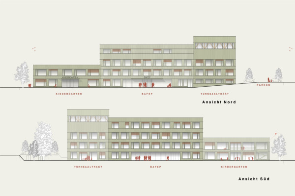 elevation north and south, Picturerights © Atelier Vier elevation north and south, Picturerights © Atelier Vier