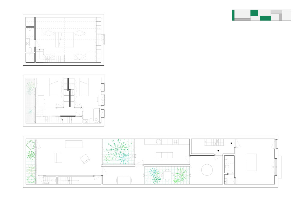 Plan +1, +2, +3_House with three Courtyards_Riham El Moazen.jpg, Picturerights © Riham El Moazen