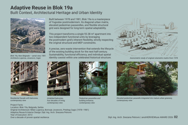 02 _ Adaptive Reuse in Blok 19a.JPG, Picturerights © Dipl.-Ing. Arch. Snezana Petrovic 02 _ Adaptive Reuse in Blok 19a.JPG, Picturerights © Dipl.-Ing. Arch. Snezana Petrovic